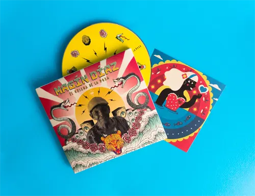 マヒン・ディアスのアルバム「エル・オリシャ・デ・ラ・ロサ」パッケージ